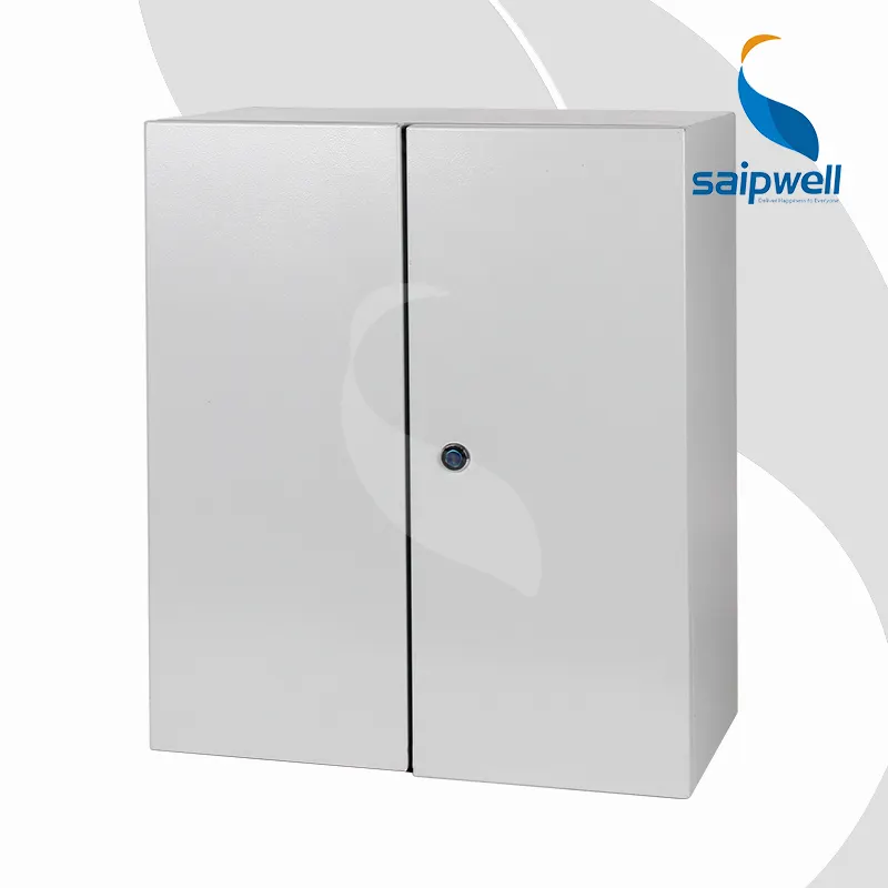 Saipwell — peinture à Double porte grise, IP65/IP66, 1 pièce, meuble de commande Vertical sur pied