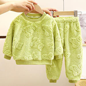Ensemble de pyjamas décontractés pour enfants, chaud, automne-hiver, vêtements d'intérieur épais pour garçons, <span class=keywords><strong>velours</strong></span>, sélection rigoureuse - Product Image 3