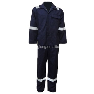 Kinglong an toàn bảo hộ lao động chống cháy Coverall xây dựng làm việc quần áo chống cháy công nghiệp FR yếm - Product Image 4