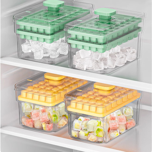 Molde para Cubitos de Hielo de 68 Compartimentos, Caja de Almacenamiento de Hielo de Grado Alimenticio para Uso Doméstico, Bandeja para Cubitos de Hielo con Caja de Almacenamiento, Accesorio de Cocina - Product Image 2
