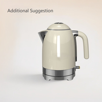 Bouilloires électriques portables pour l'eau et le thé, chauffe-eau, protection contre la surchauffe, verre borosilicate, acier inoxydable pour la maison/l'hôtel