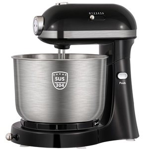Batidora Eléctrica de 300W con Carcasa de Plástico ABS, <span class=keywords><strong>Mini</strong></span> Tazón Mezclador de Acero Inoxidable de 3.5L, 6 Velocidades, 4 Patas de Succión Antideslizantes - Product Image 1
