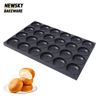 Moules à tartelettes en silicone Alusteel de qualité alimentaire, 24 cavités, écologiques, pour muffins, gâteaux et utilisation au four