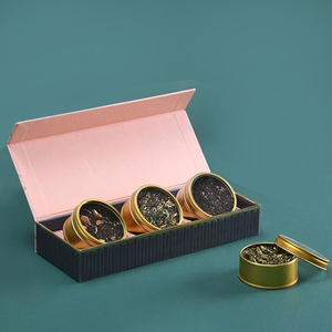 Set da tè in cartone con stampa logo personalizzato scatola <span class=keywords><strong>regalo</strong></span> di lusso scatola di tè a base di erbe campioni di imballaggio per tè - Product Image 1