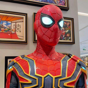Statua di <span class=keywords><strong>Spiderman</strong></span> a Grandezza Naturale in Resina per Decorazione d'Interni, Figura d'Azione Cinematografica di Grandi Dimensioni - Product Image 5