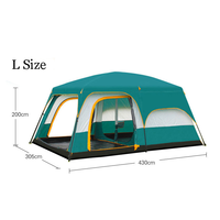 Woqi 공장 직접 판매 킹 사이즈 태양 그림자 방수 캠핑 장비 텐트 야외 활동 glamping