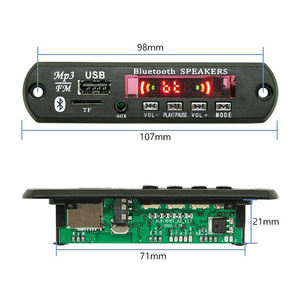 Módulo de Radio FM para Automóvil Bssy)Mp3, Placa Decodificadora 5.0, Amplificador de Potencia para Altavoz de Subgraves de 2*3w, 12v5v, Compatible con 3 Módulos de Radio FM para Automóvil - Product Image 4