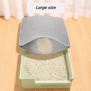 Umwelt freundliche <span class=keywords><strong>EVA</strong></span> Urin & wasserdichte große Katzenstreu matte Pad Trapping für Katzen toilette - Product Image 6