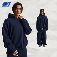 Sudadera con Capucha Térmica de 430GSM, Sudadera de Forro Polar de Color Sólido, Sudadera Holgada y Cálida para Hombre, Invierno, Marca Privada, Suministro de Fábrica