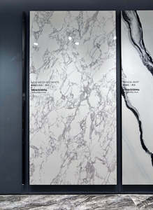 Carrelage en dalle <span class=keywords><strong>de</strong></span> marbre porcelaine pour <span class=keywords><strong>crédence</strong></span> <span class=keywords><strong>de</strong></span> cuisine, carrelage mural en pierre frittée, carrelage mural métro en onyx blanc pour salle <span class=keywords><strong>de</strong></span> bain et salon - Product Image 2