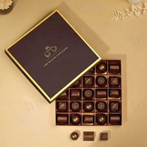 Caja de Chocolate de Alta Gama Moon Diwali, Nuevas Velas de Praliné, Círculo, Floristería, Regalo Árabe, Mini Rectángulo, Laminación Mate - Product Image 2