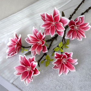 Rama Artificial de Magnolia de 75 cm, Flor Artificial para Decoración de Bodas, Hoteles, Hogares y Exhibiciones Comerciales - Product Image 2