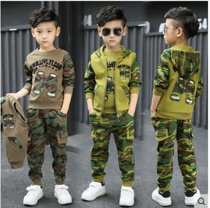 Vêtements pour enfants, nouveaux costumes camouflage tendance, vêtements pour bébés, vêtements pour nouveau-nés, vêtements pour garçons, vêtements pour adolescents - Product Image 1