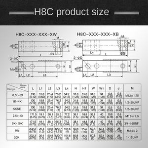 Für H8C-C3 Druck Wägezellen sensor Cantilever Beam Legierter Stahl Analoga usgang 5V <span class=keywords><strong>100kg</strong></span> Kapazität C3 Genauigkeit Elektronische Waagen - Product Image 3