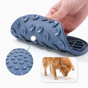 Tapis à lécher rond en silicone durable personnalisé, très vendu, pour la manipulation des aliments pour animaux de compagnie, nourriture pour chiens, alimentation lente, tapis à lécher pour chiens - Product Image 6