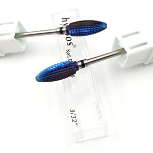 HYTOOS Viola Rivestimento In Carburo di Tungsteno Punte di Trivello del Chiodo 3/32 "Rotary Burr <span class=keywords><strong>Manicure</strong></span> Punte Nail Drill Accessori Fresa - Product Image 5