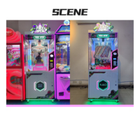 Fábrica al por mayor más nuevo diseño de juegos que funcionan con monedas máquina de recorte clip de giro gratis regalo de premio máquinas de entretenimiento