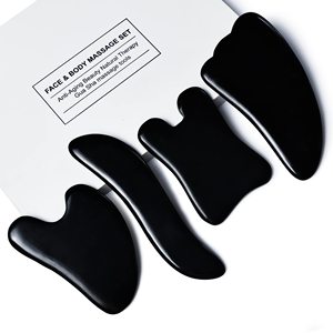 Outil de Massage Gua Sha en pierre de cristal naturel Outil facial Guasha Board pour SPA <span class=keywords><strong>Acupuncture</strong></span> Point de déclenchement Traitement Gua Sha - Product Image 1