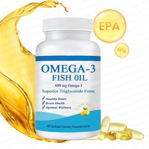 OEM özel Logo en kaliteli derin deniz <span class=keywords><strong>Omega-3</strong></span> balık yağı yumuşak kapsüller Dha Epa 1000mg Omega 3 balık yağı yumuşak jel kapsüller - Product Image 1