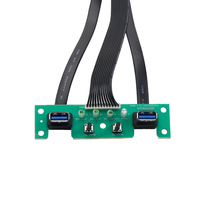 Câble d'extension USB 3.0 monté sur panneau, panneau frontal du châssis, carte de circuit imprimé, câble de connexion de la carte mère, carte PCB pour ordinateur