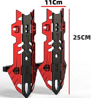 Pièces de modification de moto en alliage d'aluminium, couvercle d'amortisseur avant universel, plaque de protection avant, logo personnalisable disponible