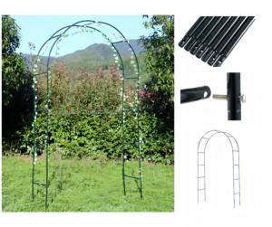 برجولا قابلة للسحب من الفولاذ الصديق للبيئة سهلة التركيب ومتينة، مقاومة للماء، قوس حديقة معدني للاستخدام الخارجي - Product Image 3