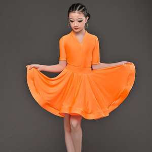 <span class=keywords><strong>Jazz</strong></span> <span class=keywords><strong>moderne</strong></span> professionnel et robes de danse de salon latines pour enfants Costume de scène en polyester pour les festivals et les performances - Product Image 5