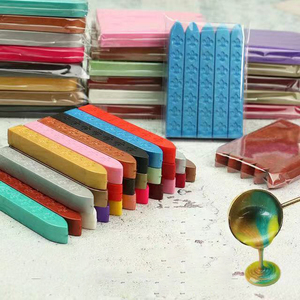 Barra de cera de sellado barata de alta calidad para sello, barra de sello de cera de 62 colores sin mecha - Product Image 2