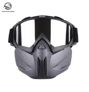 High Quality Hiking UV Protection Motorcycle Glasses Open Face Helmet Goggles