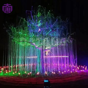 Luces de árbol de fibra óptica IP65, iluminación decorativa impermeable para exteriores, para jardín, parque, festival y paisaje nocturno. - Product Image 6