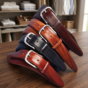 Nouvelle Arrivée Ceinture en Cuir de Vachette Véritable Vintage Écologique Imperméable Légère Réversible Robuste avec Boucle à Ardillon en Acier 3,8 CM - Product Image 1
