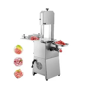 Coupe-viande/Machine à scier les os électrique 550W bouchers scie à ruban en os 250 Kg/H Commercial congelé viande poisson Cutter maison cuisine Appl