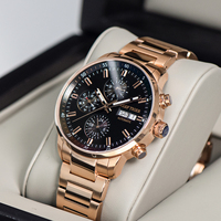 Reef Tiger/RT New Steel Blue Chronograph Wasserdicht Sport Automatic Date Automatik uhren für Herren Relogio Masculino RGA1659