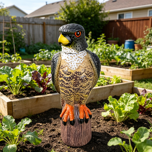 En stock : Répulsif d'aigles réaliste en plastique PE durable avec tête rotative à 360° à entraînement éolien pour jardin <span class=keywords><strong>potager</strong></span> domestique - Product Image 5