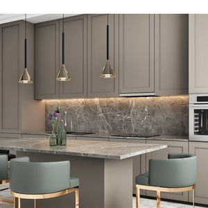 Gabinete de <span class=keywords><strong>cocina</strong></span> de estilo europeo con diseño de coctelera de madera hecho <span class=keywords><strong>a</strong></span> <span class=keywords><strong>medida</strong></span> con Isla - Product Image 1
