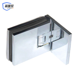 Xin Xiong Jia 90 Degree Glass Door <b>Clip</b> Stainless Steel Brushed Surface For Bathroom Shower Room Partition - Product Image 3