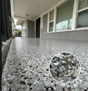 Mẫu miễn phí nhựa Epoxy Flakes sàn mica Flake composite màu sắc trên 300 màu sắc khác nhau falkes