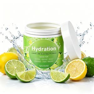 Poudre de boisson électrolytique citron-lime sans sucre, supplément d'hydratation pour la récupération sportive et l'endurance, soutien énergétique pour l'entraînement - Product Image 1