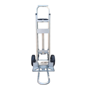 Zware 3-In-1 Opvouwbare <span class=keywords><strong>Aluminium</strong></span> Platform Truck Vierwielige Handtrolley Kar 300Kg Laadvermogen Handwagen - Product Image 2