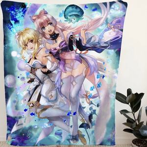 低MOQカスタムロゴ名入りテキスト入りブランケット、カスタムブランケット、ベッドソファ用スローブランケット、ロゴ入りカスタムプリントブランケット - Product Image 3