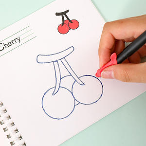 Yeni varış kullanımlık kalem kontrol eğitim kitap çocuklar için 4 paket Groovd çizim kitapları sihirli Copybook yaş 3-8 kalem yedekler ile - Product Image 3