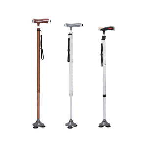 Telescopic Cane Aluminum Alloy Adjustable Height 140-190cm For Elderly Walking Aid - Product Image 2