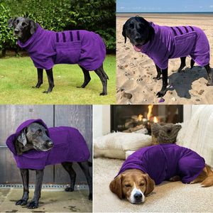 Pet Dog And Cat Microfiber Bathrobe Full Coverage <b>Quick</b> <b>Drying</b> Soft Thick <b>Towel</b> For Grooming - Product Image 1