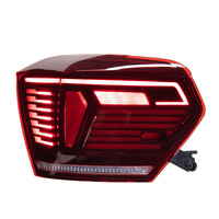   Feu arrière à diode lumineuse Polo 2019-2021, lentille transparente, nouveau feu arrière antibrouillard, de freinage et de clignotant pour pièces automobiles