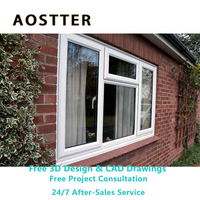 Ventana Abatible de PVC-U AOSTTER con Triple Acristalamiento Insonorizado 45dB, Perfil Multicámara Hermético para una Vida Silenciosa