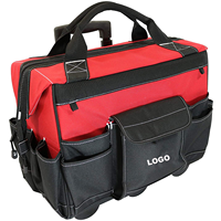 Nouveau modèle 2026 : Sac de rangement à roulettes en polyester, grande capacité, durable et personnalisable, pour outils, avec organisateur et roulettes de transport