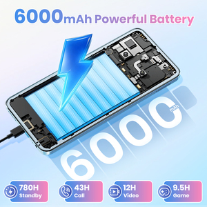 สมาร์ทโฟน Fossibot S5 แบตเตอรี่ 6000mAh กล้อง Gemini AI พร้อ<span class=keywords><strong>ม</strong></span>หน้าจอ 120Hz ขนาด 6.88 นิ้ว และรองรับซิมคู่ ระบบปฏิบัติการ Android 15 สำหรับความบันเทิง - Product Image 2