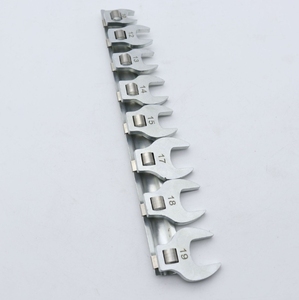Llave de trinquete de boca abierta ajustable de 3/8 pulgadas con cabezal convertible, tipo L, de apertura rápida - Product Image 3