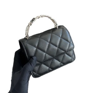 Quilted Handbag 5 Inch Sky Blue Vertical <b>Square</b> Cover Type Portable Women's Shoulder Bag Crossbody Bag - Product Image 4
