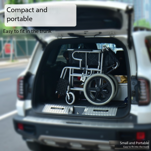 Silla de ruedas compacta de viaje, silla de ruedas motorizada para Discapacitados de Hospital, silla de ruedas eléctrica portátil plegable - Product Image 1